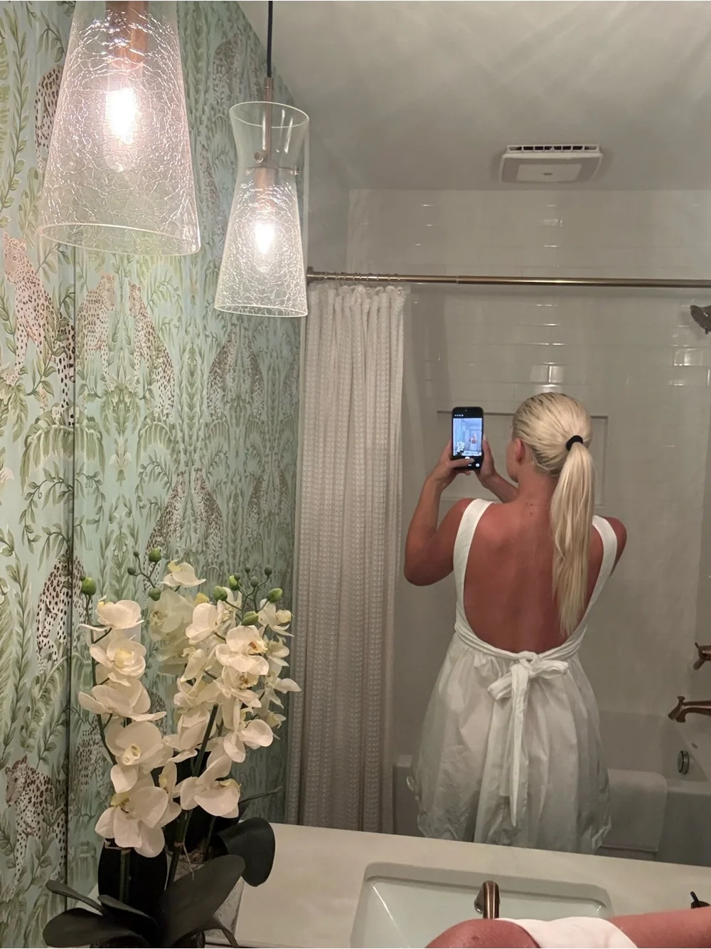 wild fable White Sleeveless A-Line Shower Curtain Style